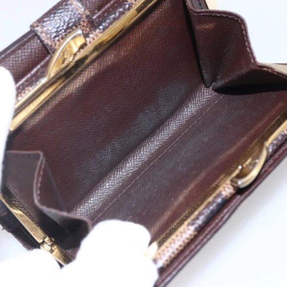 Authentic LOUIS VUITTON Damier Ebene Portefeuille Viennois Wallet bst288-120225 - Picture 10 of 16